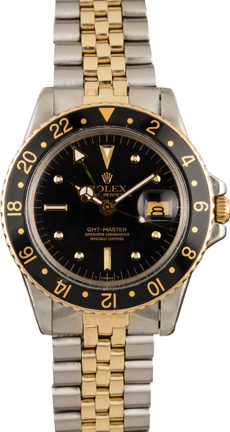 129072 Vintage Rolex GMT-Master 1675 Black Nipple Dial WE00469
