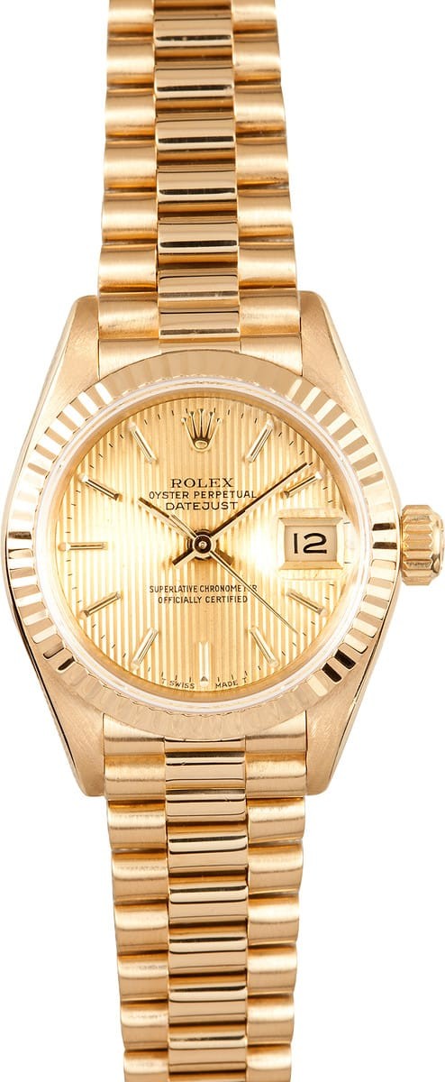 18K Ladies Rolex Datejust 69178 WE01248