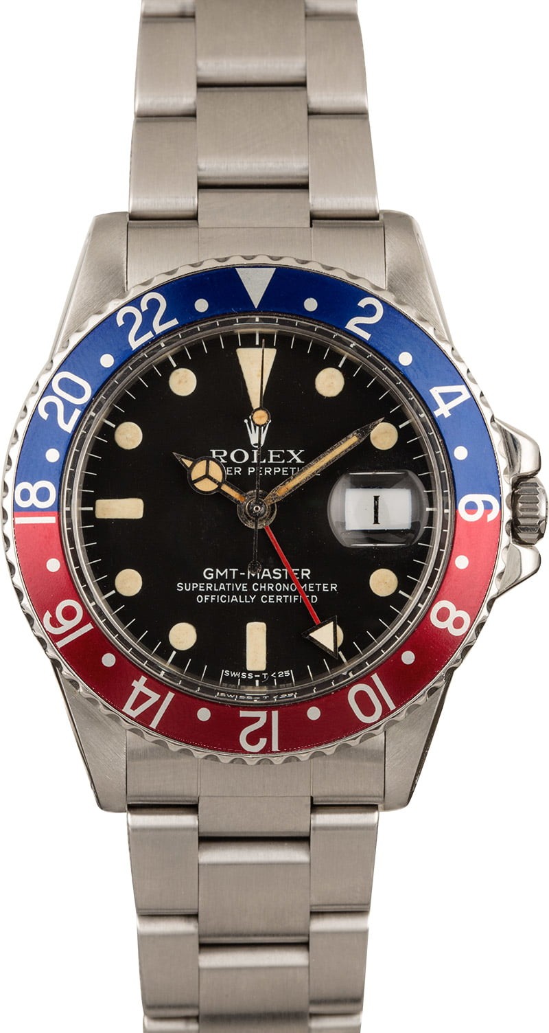 AAA 1978 Vintage Rolex GMT-Master 1675 Pepsi Bezel WE01033