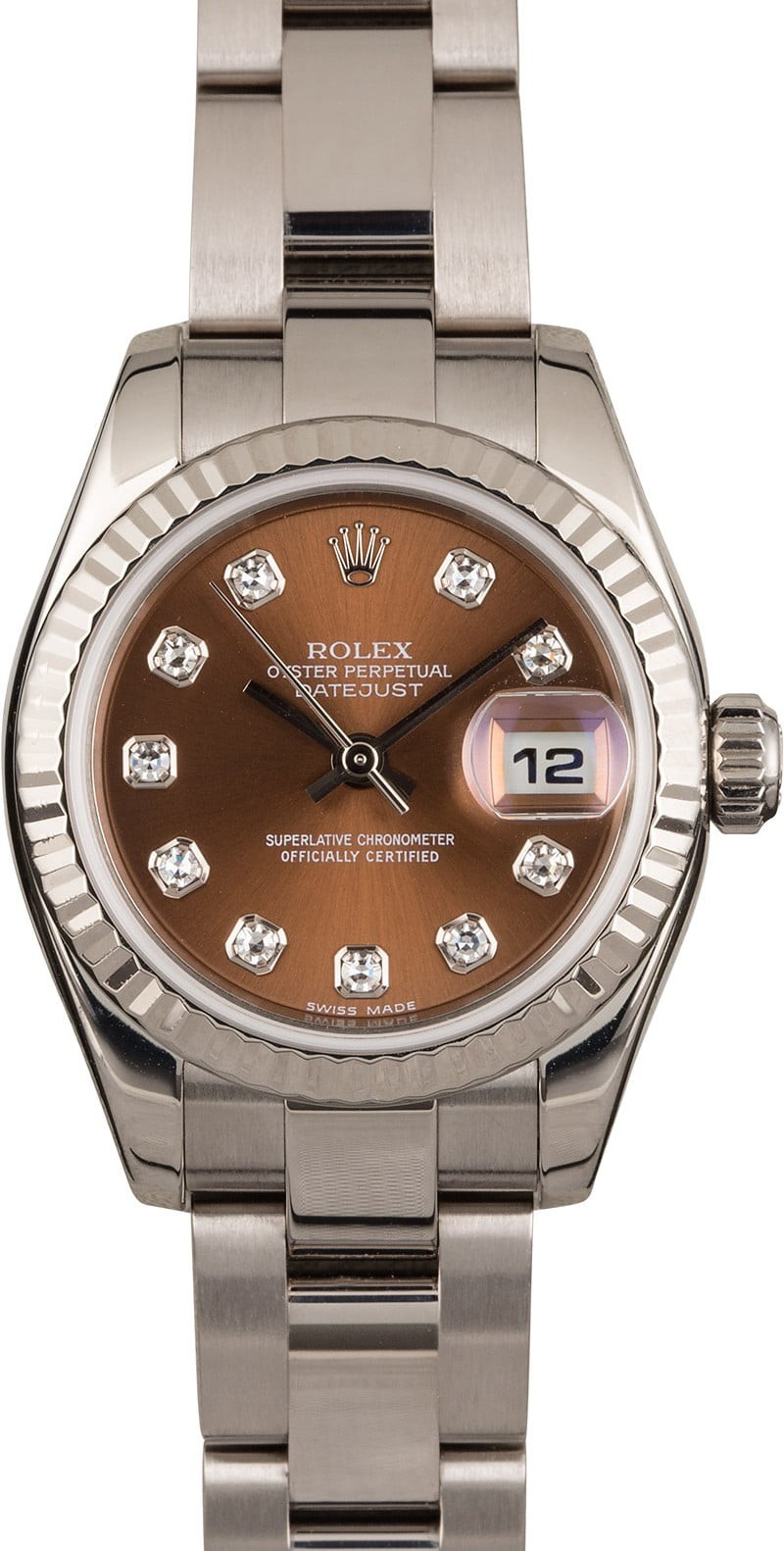 AAA Copy Rolex Datejust 179179 Bronze Diamond Dial WE00539