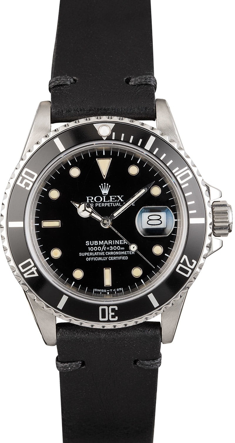 AAA Knockoff Rolex Submariner 168000 Black Tritium Dial WE03302