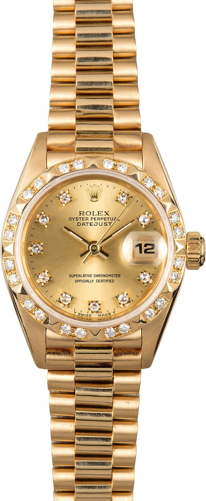 AAA Ladies Rolex Presidential 69258 Diamonds WE03275