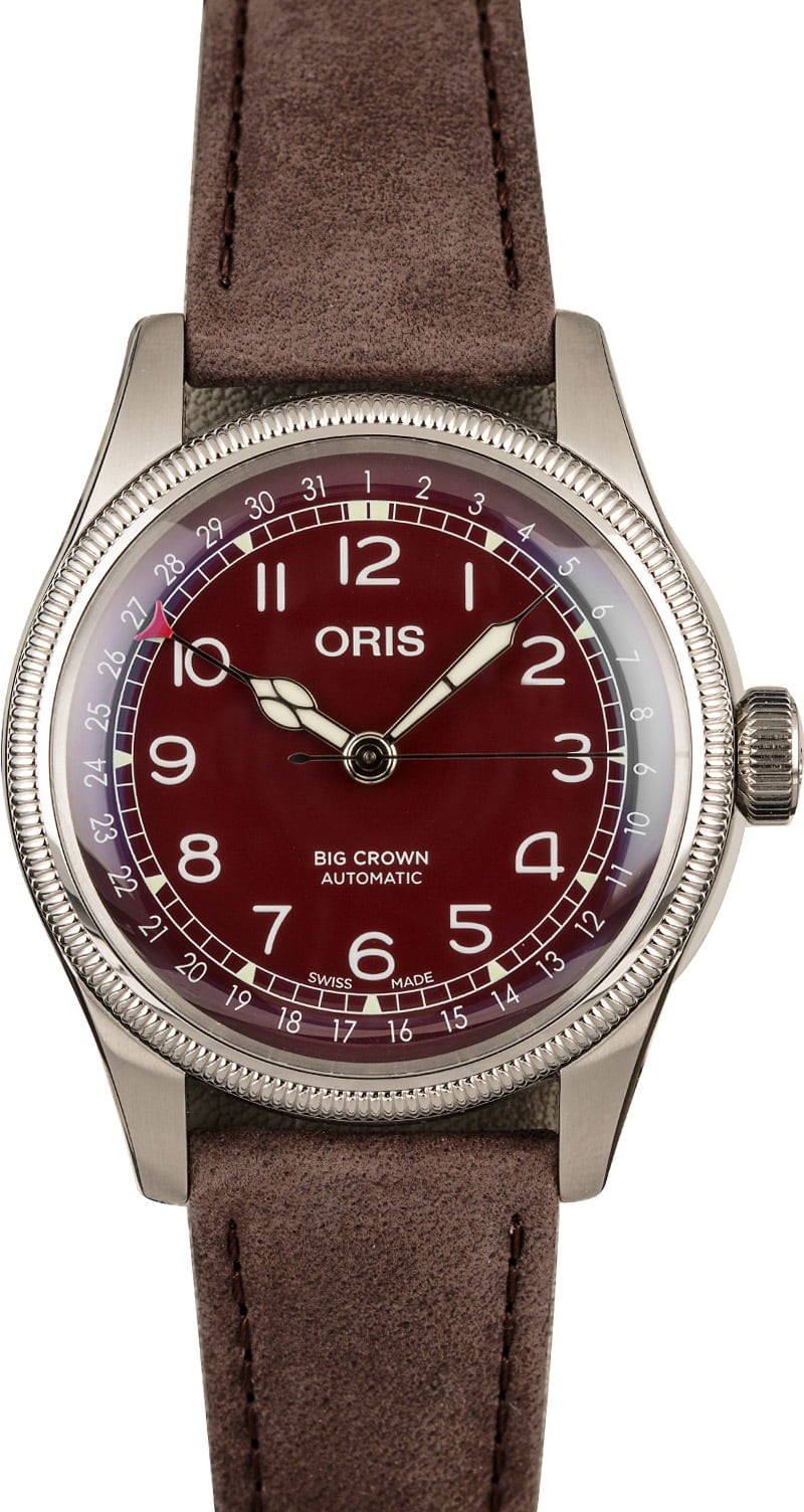 Best Oris Big Crown Pointer Date Red Dial WE01840