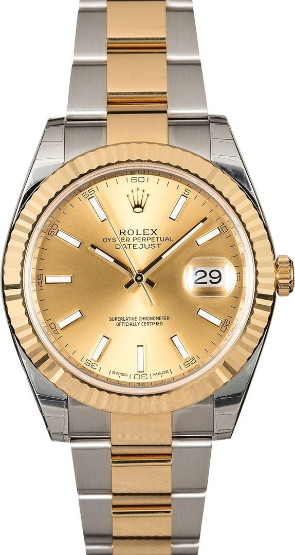 Copy AAA Factory Stickers Rolex Datejust 126333 Two-Tone Oyster WE04237