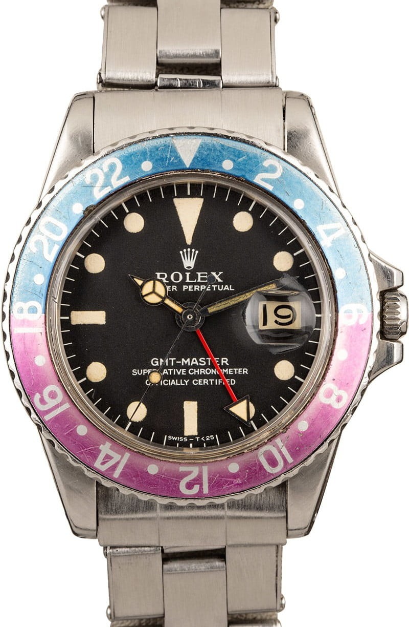 Copy Genuine Vintage Rolex GMT-Master Pepsi 1675 WE00901