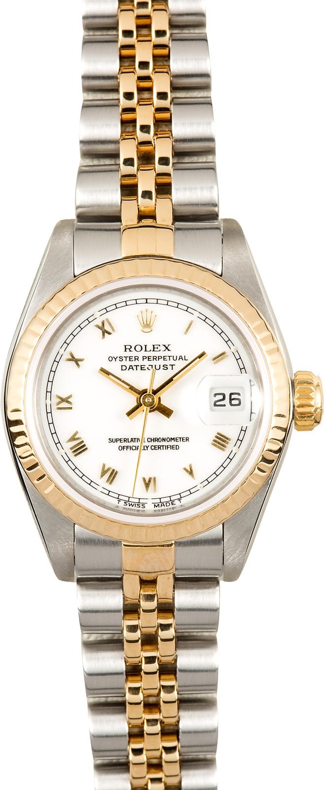 Copy High Quality Rolex Ladies Datejust 69173 White Dial WE00567