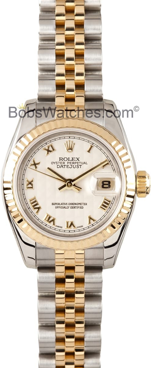 Copy Ladies Rolex Datejust Watch 179173 Pyramid Dial WE04531