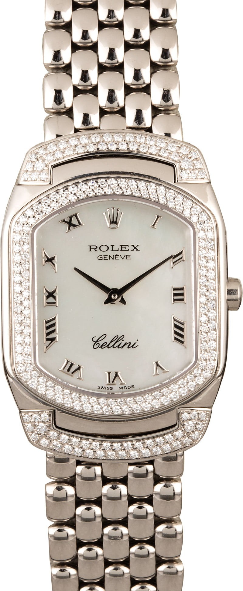 Copy Rolex Cellini Cellissima 6693 with Diamond Bezel WE02512
