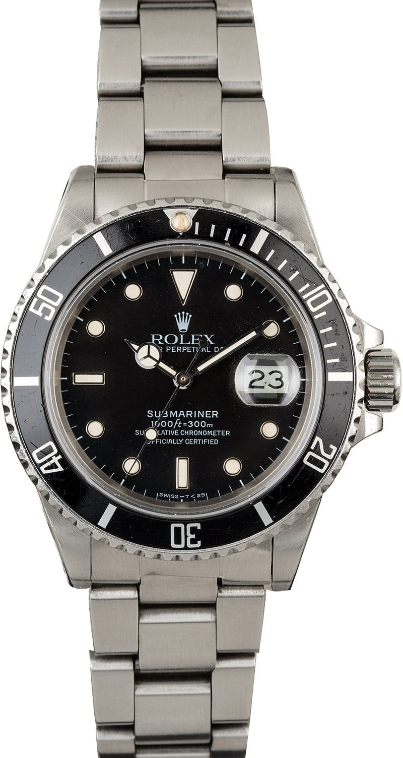 Fake AAA Rolex Submariner 16800 Steel Oyster Men's Watch WE04058