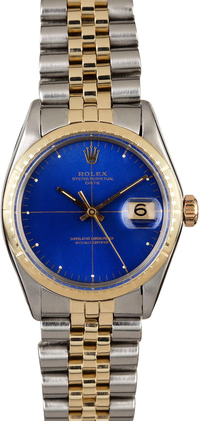 Fake Cheap Rolex Date 1512 Blue Quadrant Dial WE04786