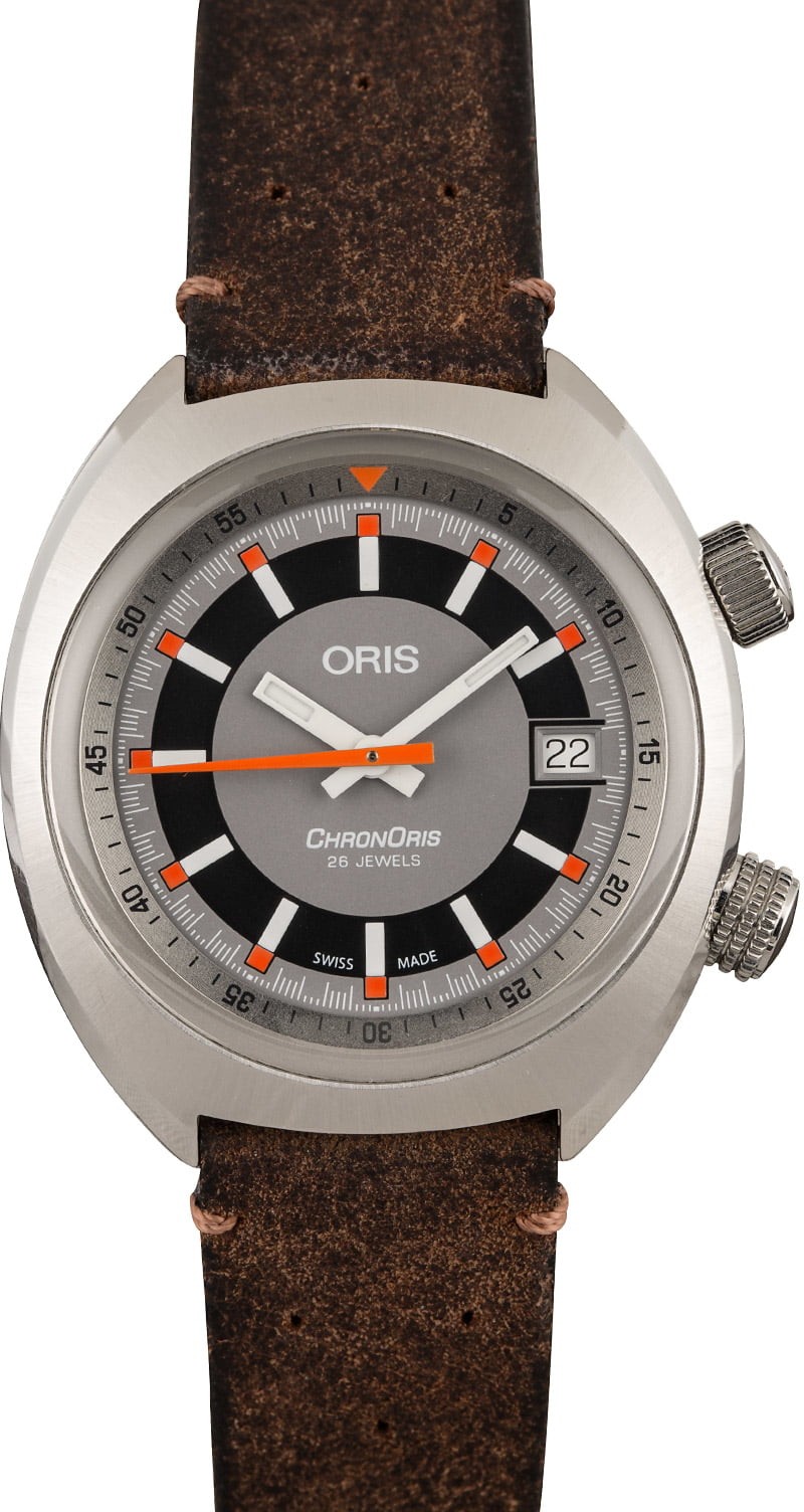 Fake High Quality Oris Chronoris Date Leather Strap WE04550