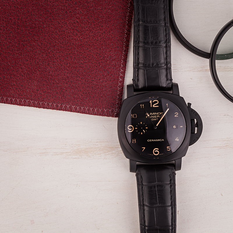 Fake Imitation Panerai Luminor Tuttonero GMT PAM438 WE00518