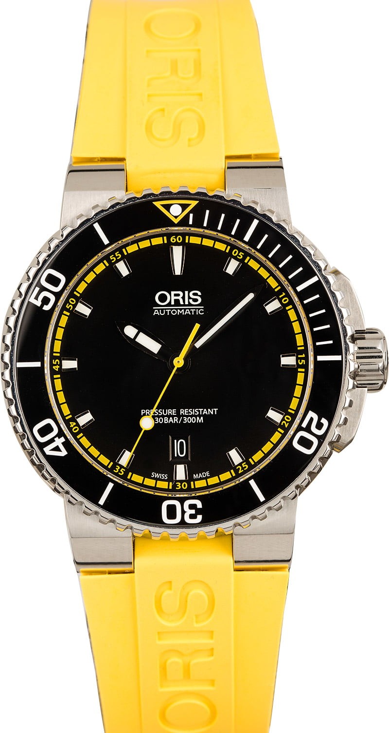 Fake Oris Aquis Date Automatic Black Dial WE01899