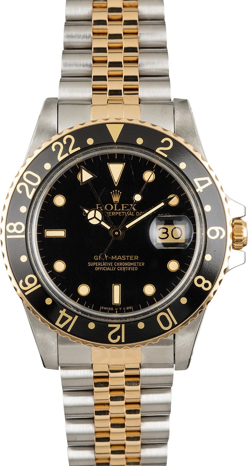 Fake Rolex GMT-Master Model 16753 Black WE02297
