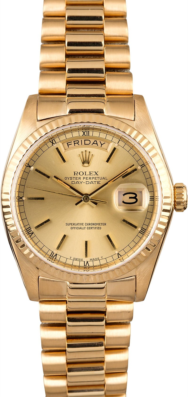 Fake Rolex President 18038 Day-Date 18k Yellow Gold WE02471