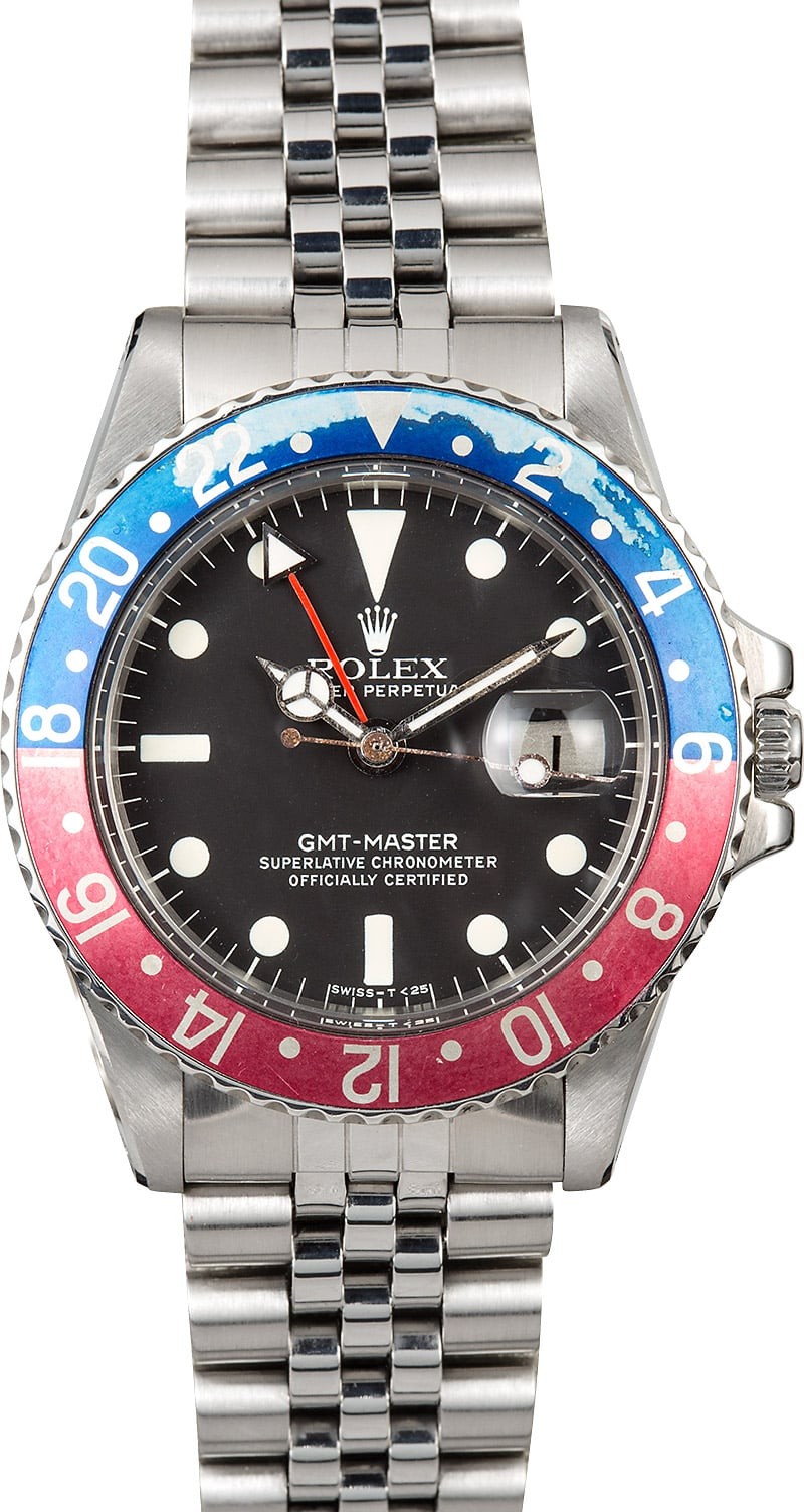 Fake Rolex Vintage GMT-Master 1675 Fat Font WE00238