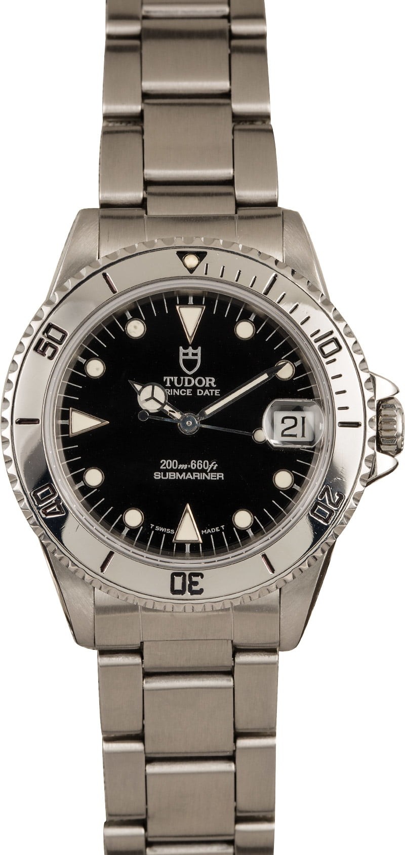 Fake Tudor Prince Date Submariner 75190 Black Dial WE04674
