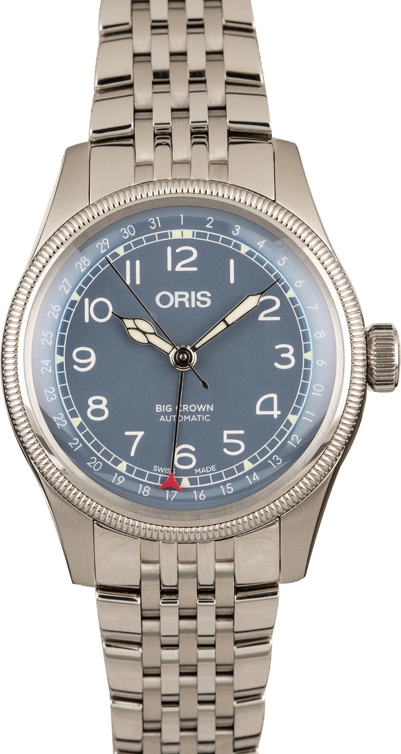 Fashion Oris Big Crown Pointer Date Steel Bracelet WE04140