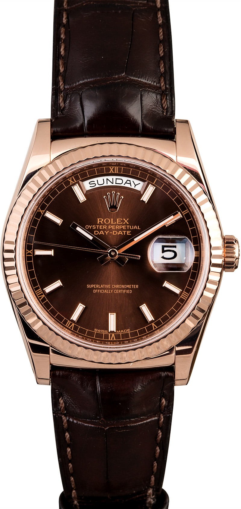 First-class Quality Rolex Day-Date 118135 Everose Gold WE00124