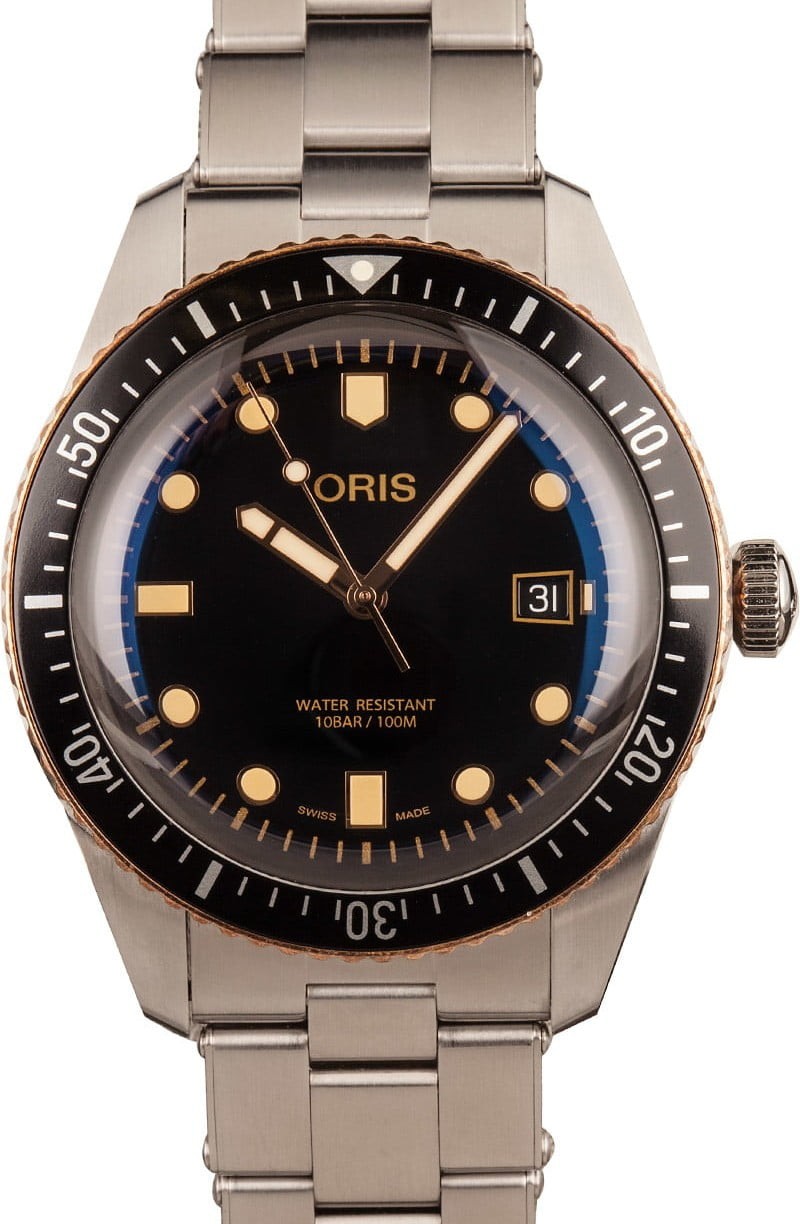 Hot Knockoff Oris Divers Sixty-Five Stainless Steel & Bronze WE04514