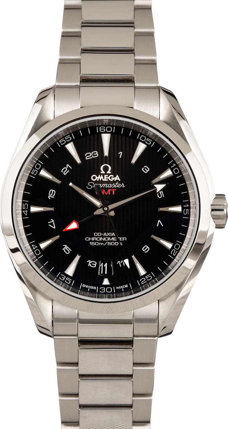 Hot Omega Seamaster Aqua Terra Stainless Steel Black Dial WE04472
