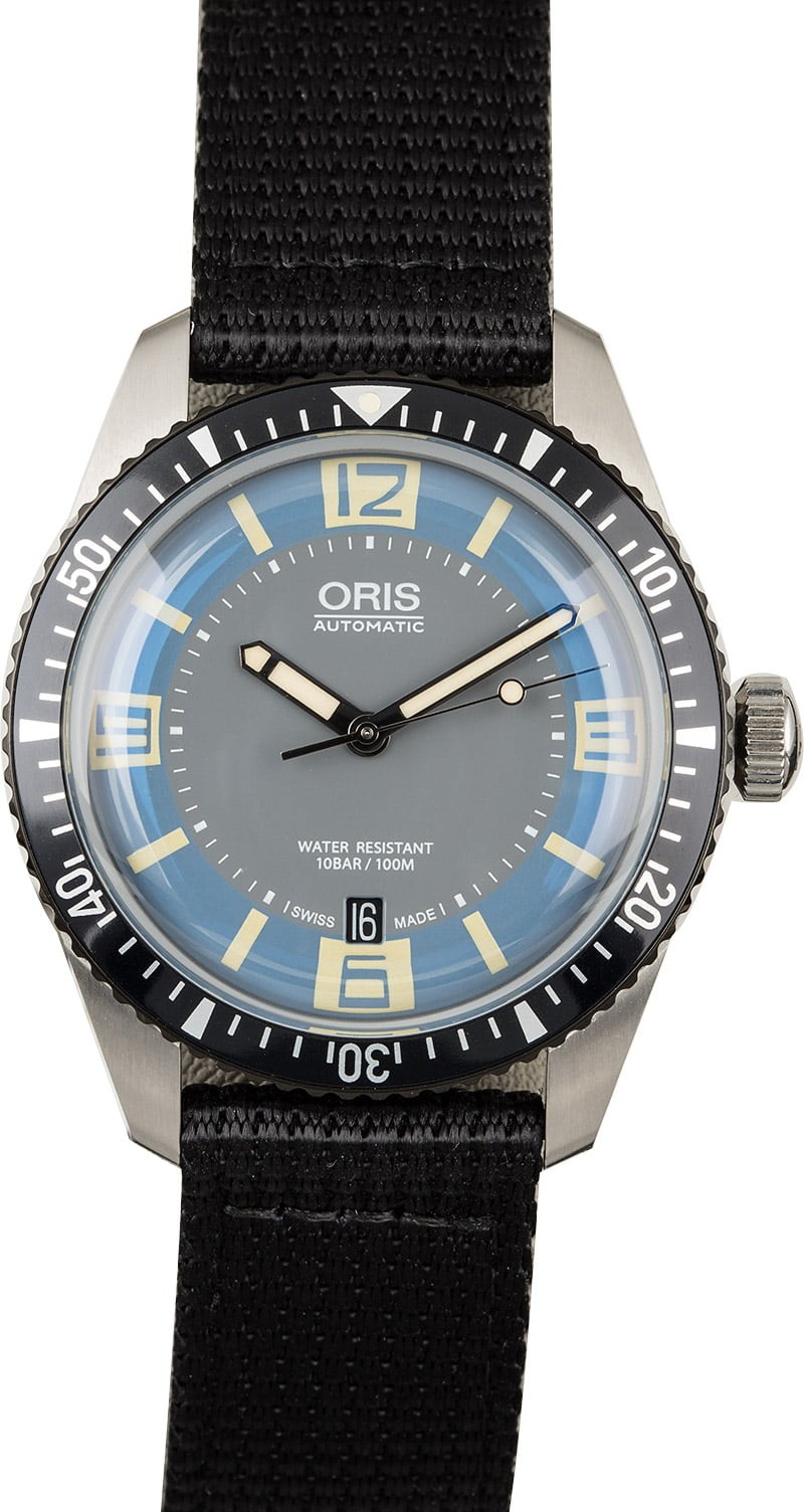 Imitation 1:1 Oris Divers Sixty Five Black Textile Strap WE03468
