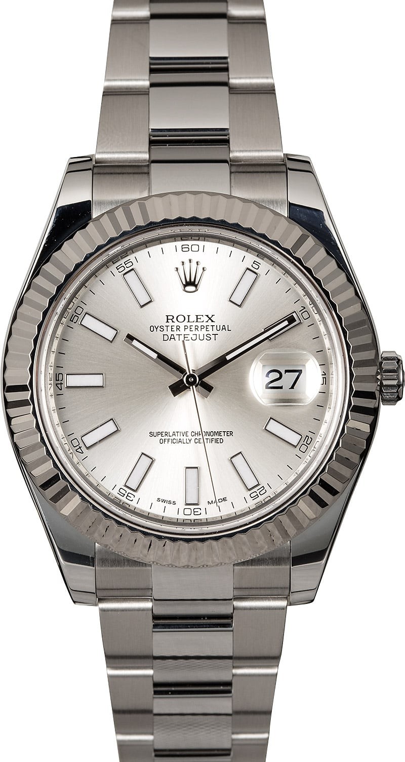Imitation Rolex Datejust 116334 Silver Dial WE01471