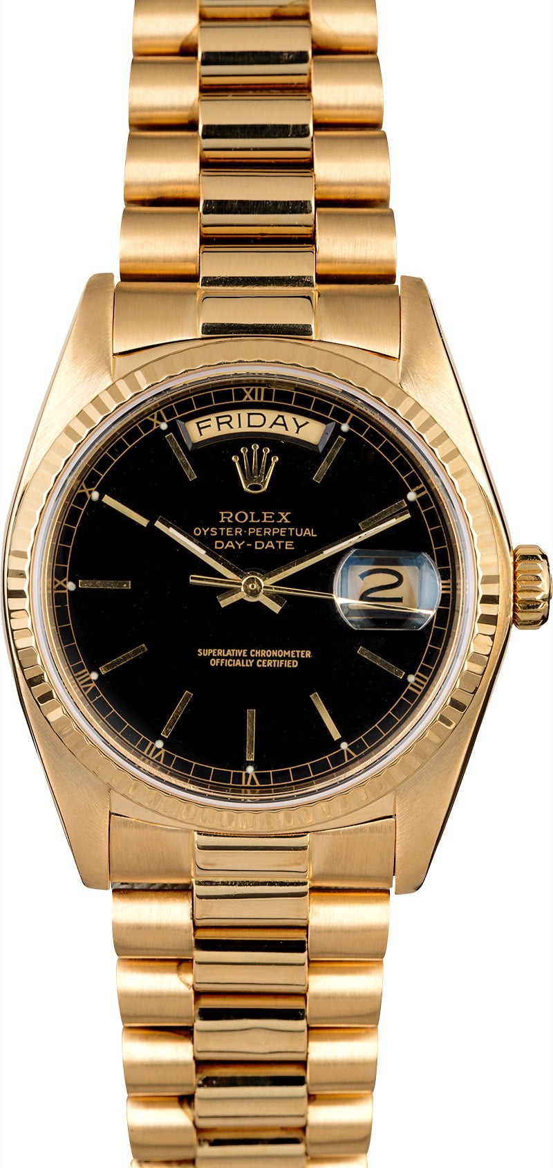 Imitation Rolex Day-Date 18038 President Black Dial WE00666