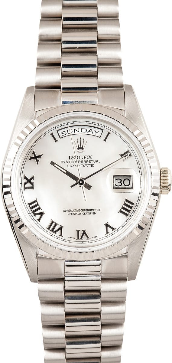 Imitation Rolex President White Gold 18239 WE00105