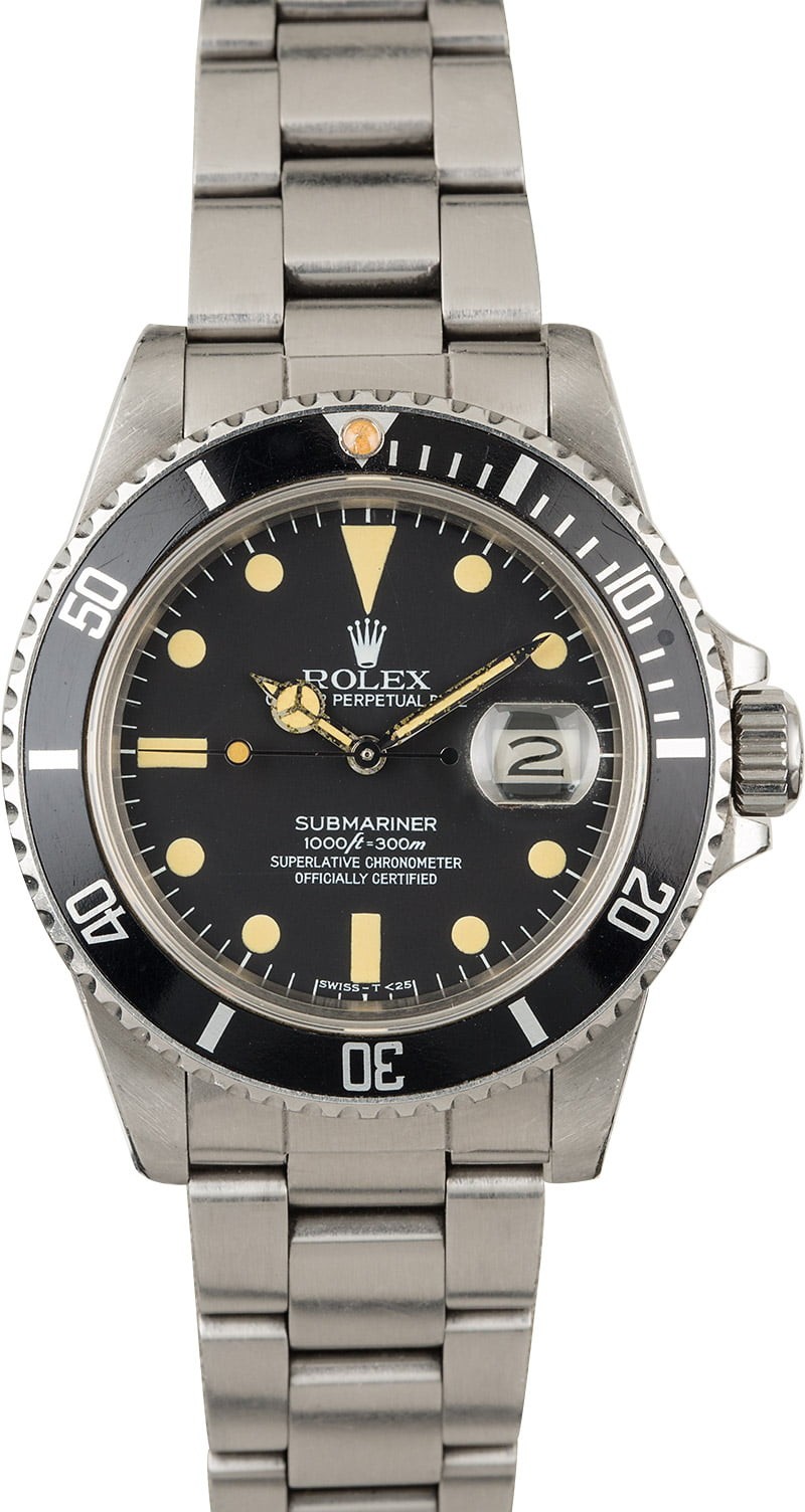 Imitation Vintage 1984 Rolex Submariner 16800 Creamy Lume WE02923