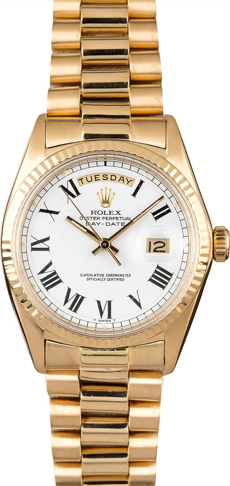 Imitation Vintage Rolex President 1803 White Roman Dial WE00356