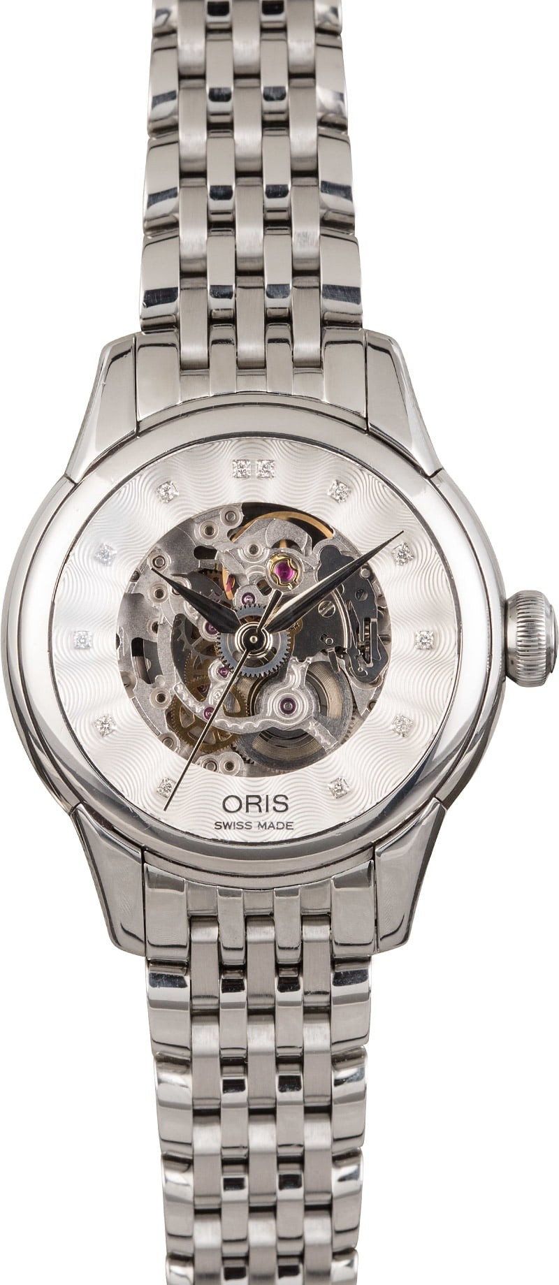 Knockoff Oris Artelier Skeleton Diamonds WE02615