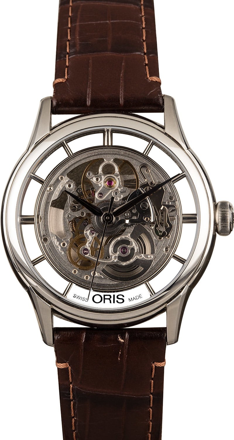 Knockoff Oris Artelier Translucent Skeleton WE03220