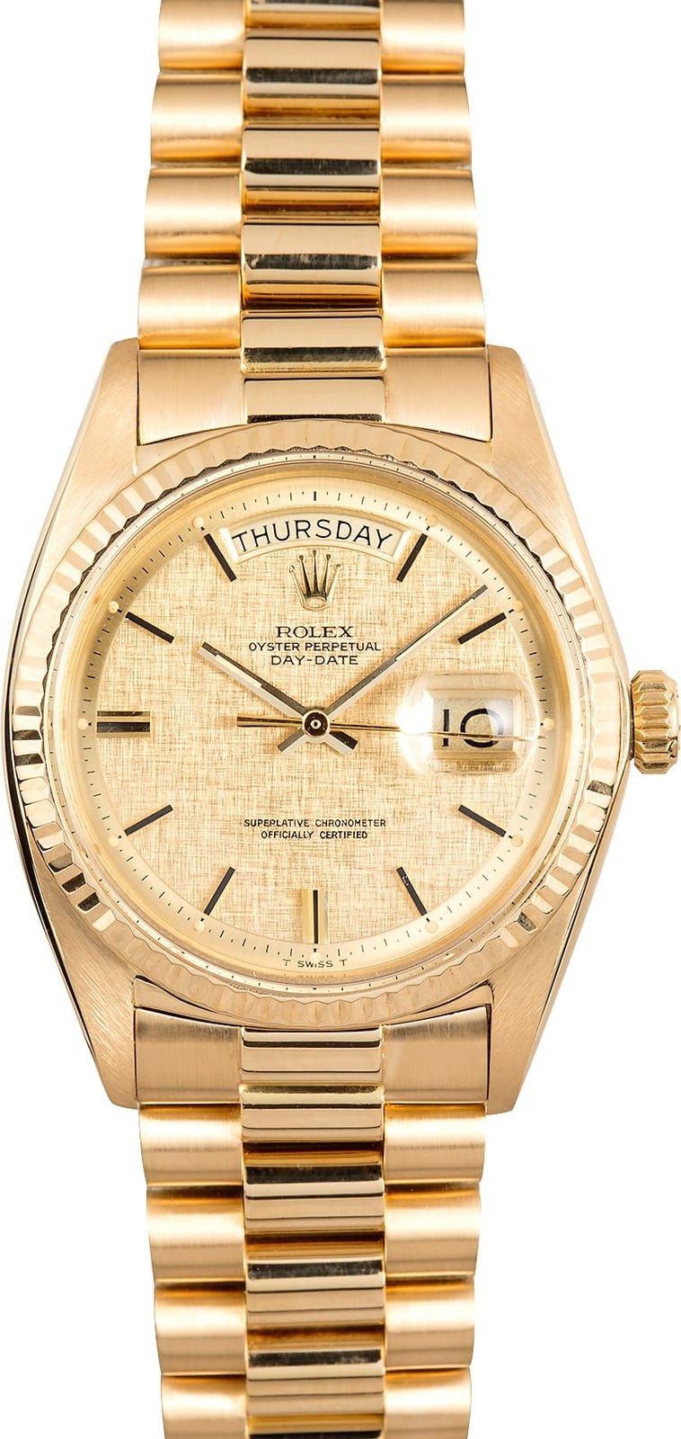 Knockoff Rolex Vintage Day-Date President 1803 Linen Dial WE02272