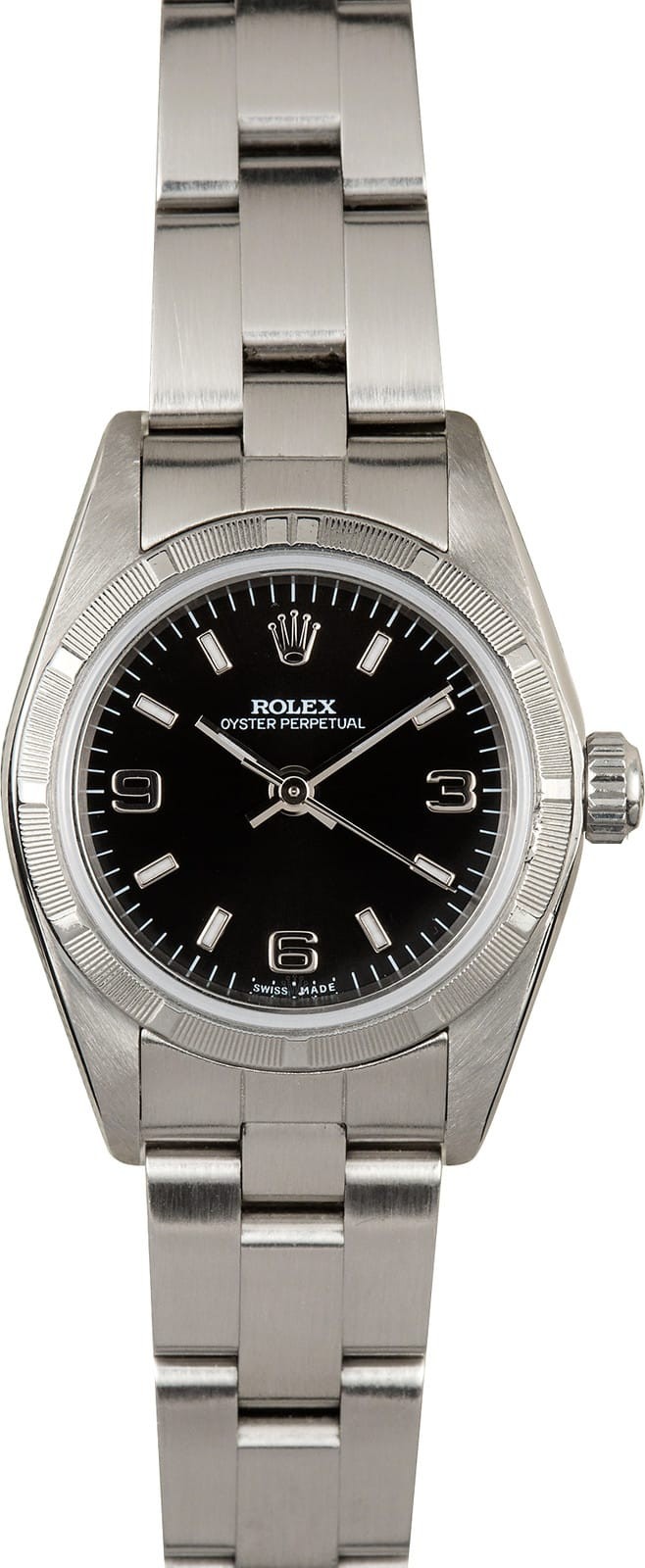 Ladies Rolex Oyster Perpetual 76030 Black Dial WE00192