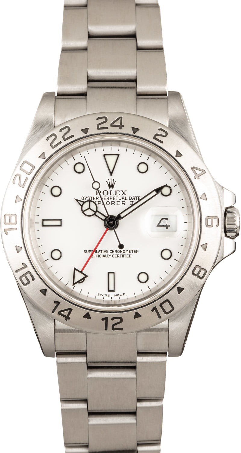 Luxury Rolex Explorer II 16570T White Polar Dial WE00675