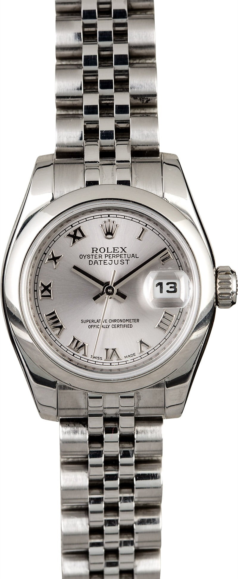 Luxury Rolex Lady Datejust 179160 Rhodium Roman WE04141