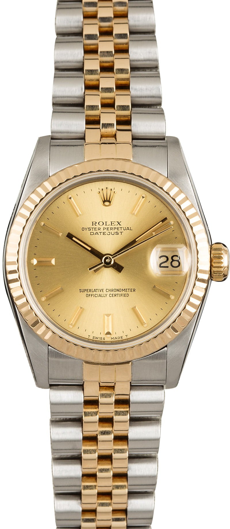 Mid-Size Rolex Datejust 68273 Champagne WE03396