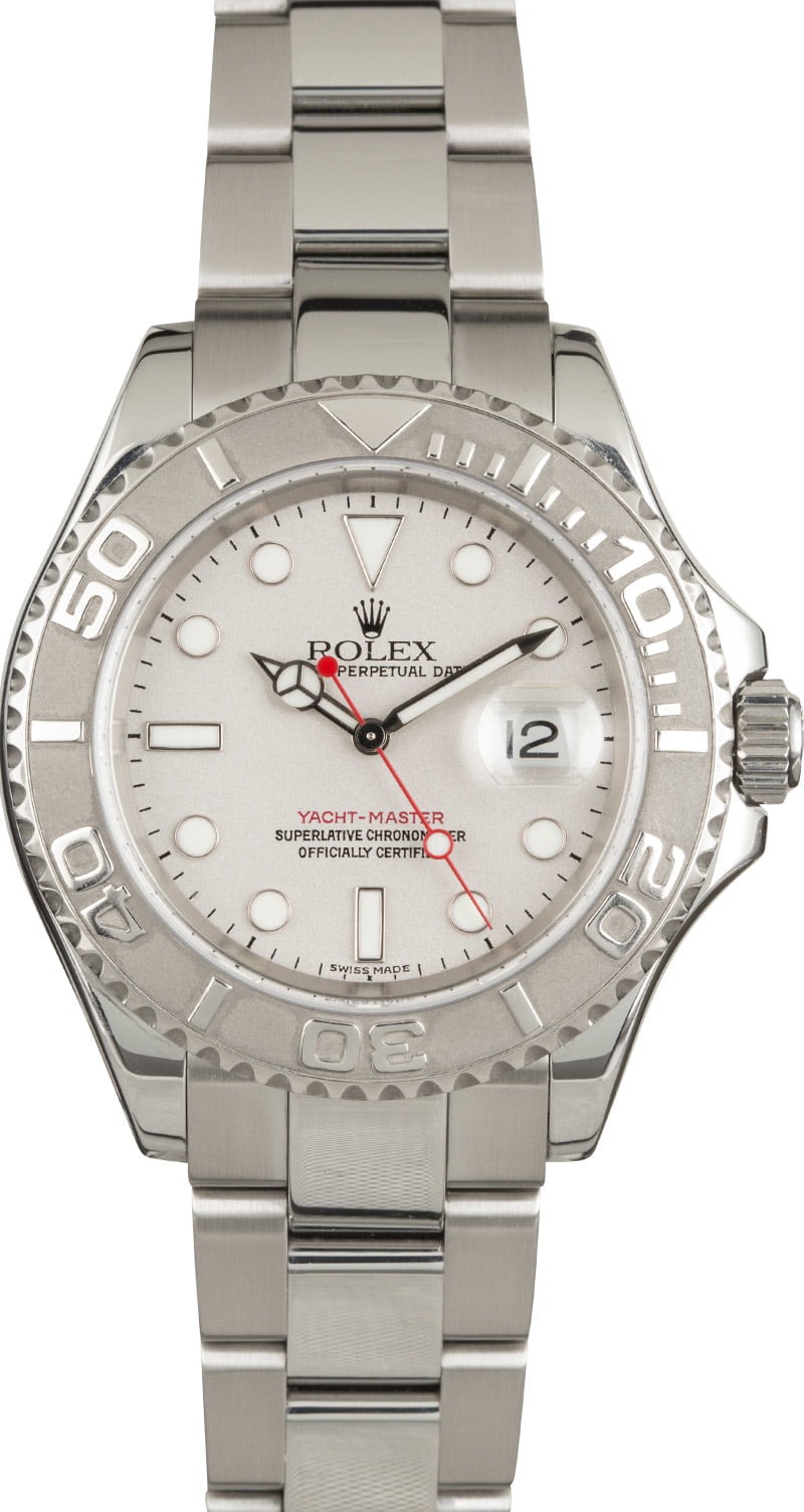 New Rolex Yacht-Master 16622 Platinum Bezel and Dial WE01253