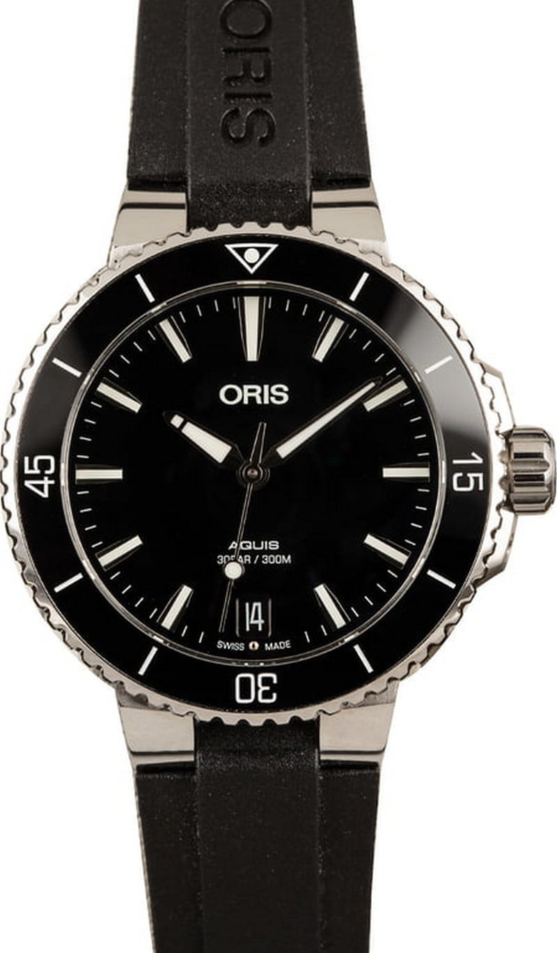 Oris Aquis 36.5MM Black Rubber Strap WE03587