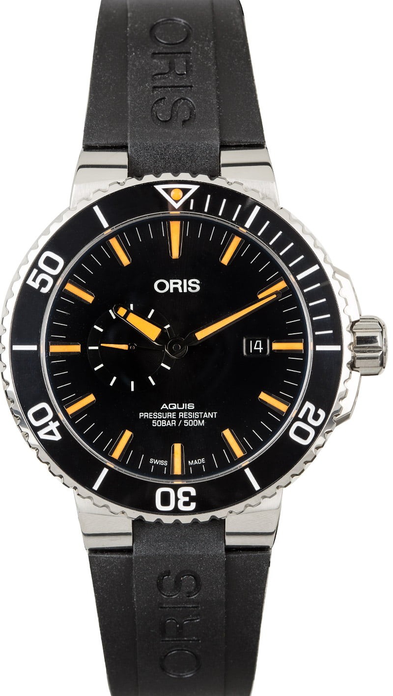 Oris Aquis Black and Orange Dial WE04545