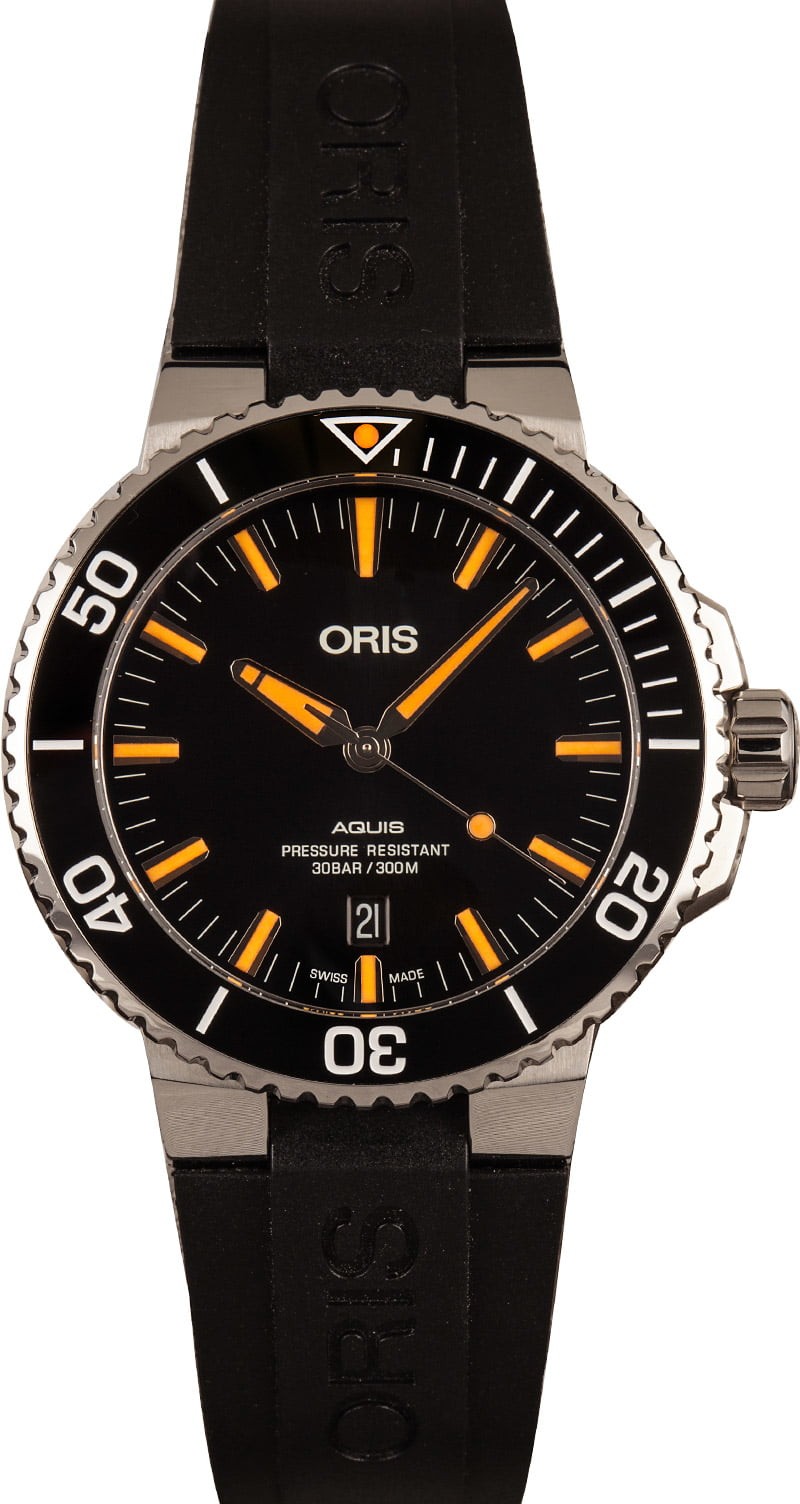 Oris Aquis Black Rubber Strap WE01312