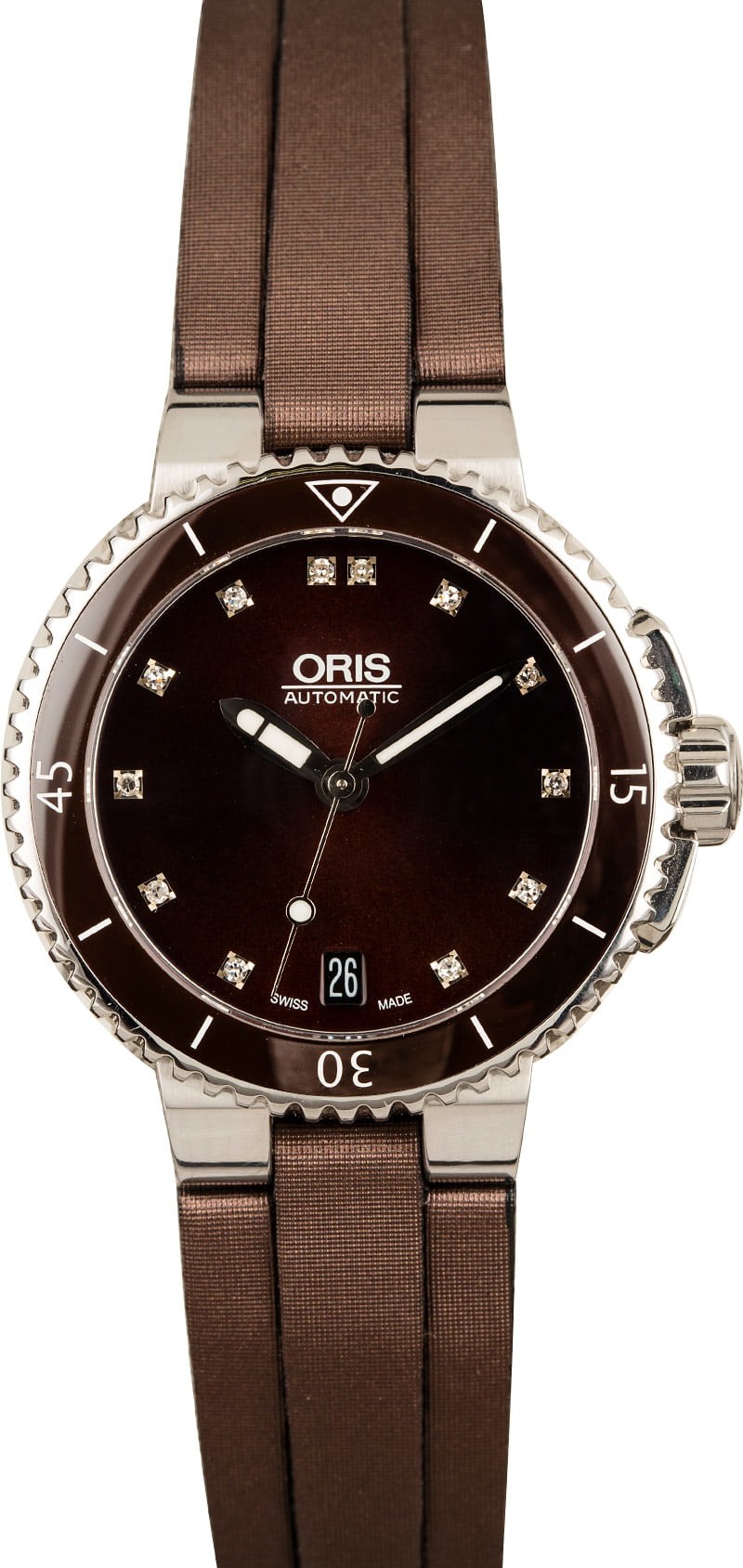 Oris Aquis Date Brown Diamond Dial WE02875