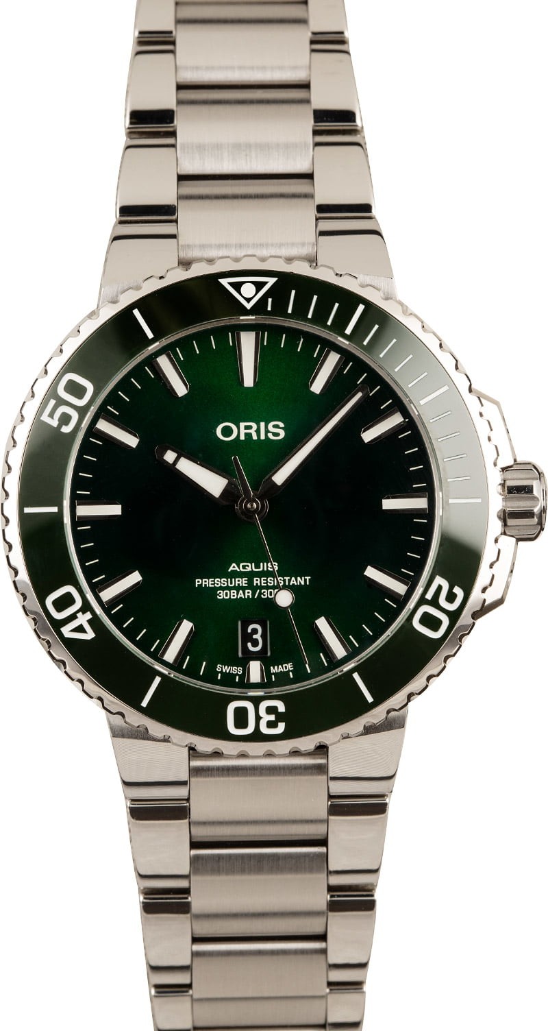 Oris Aquis Date Green Dial 39.5MM WE04345