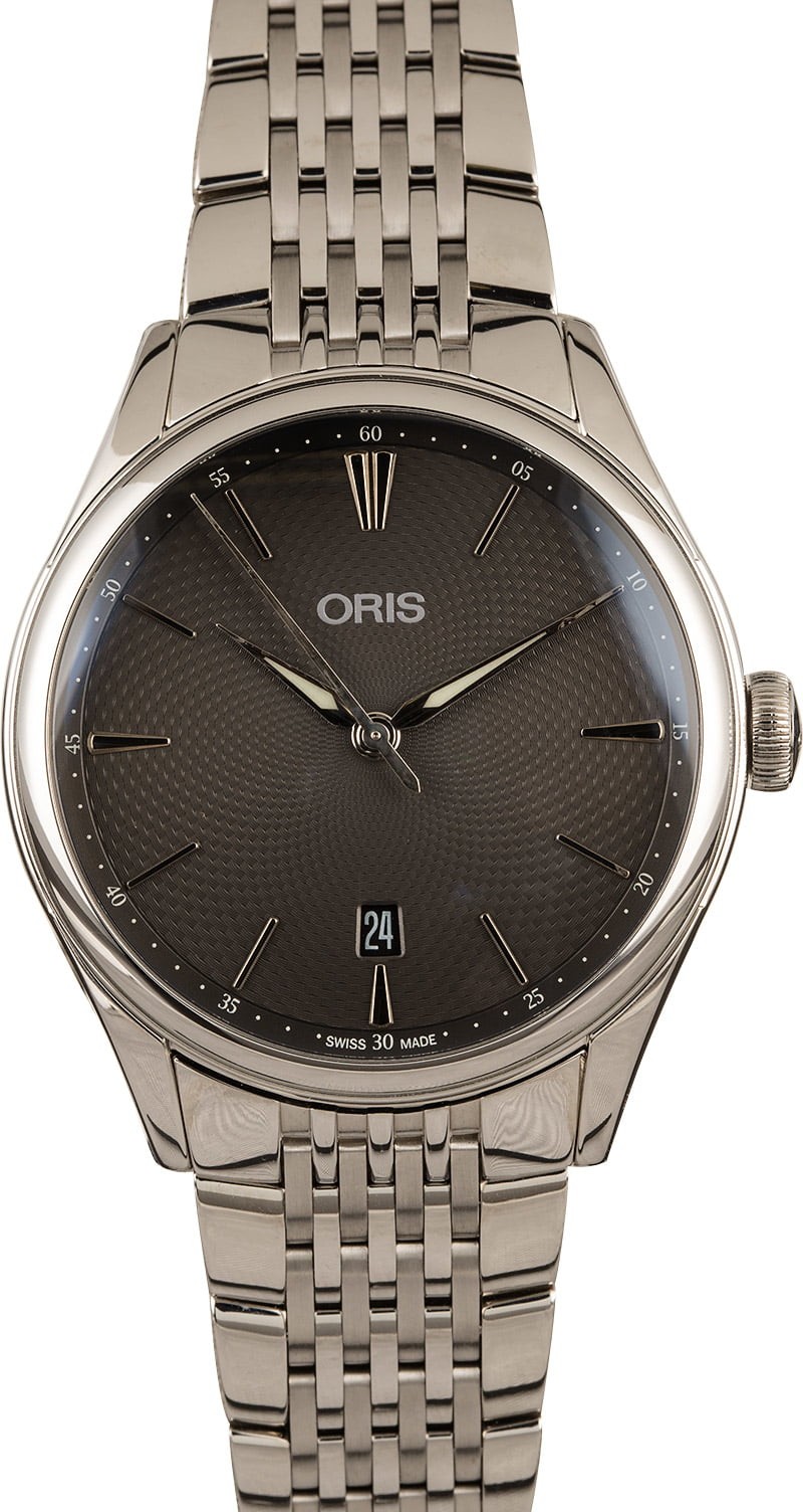 Oris Artelier Date Grey Guilloche Dial WE02773