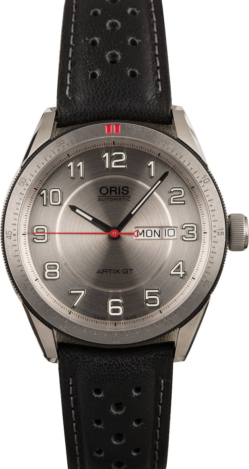 Oris Artix GT Black Leather Strap WE03578
