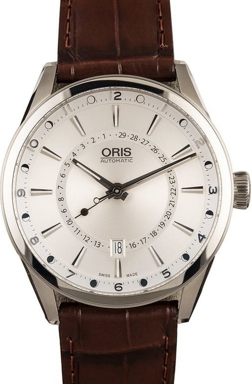 Oris Artix Pointer Day Date Silver Dial WE04132