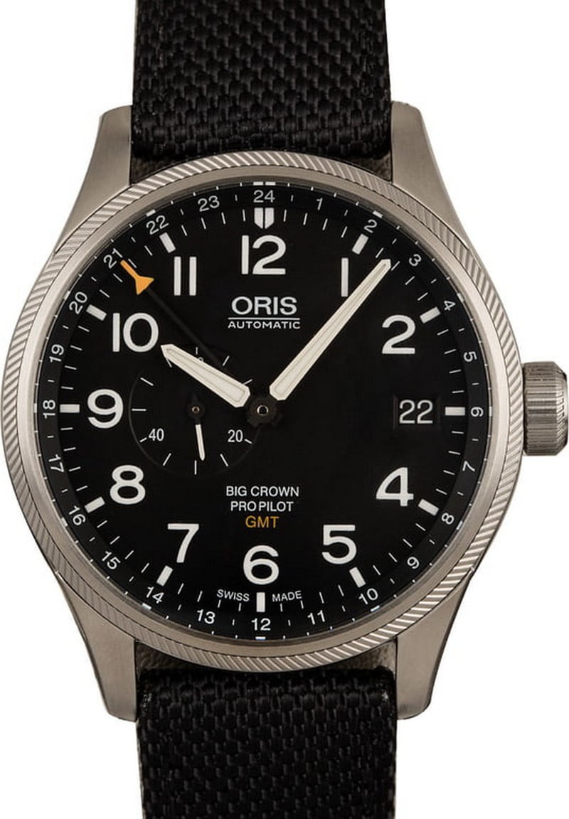 Oris Big Crown Pro Pilot GMT Black Textile Strap WE01294