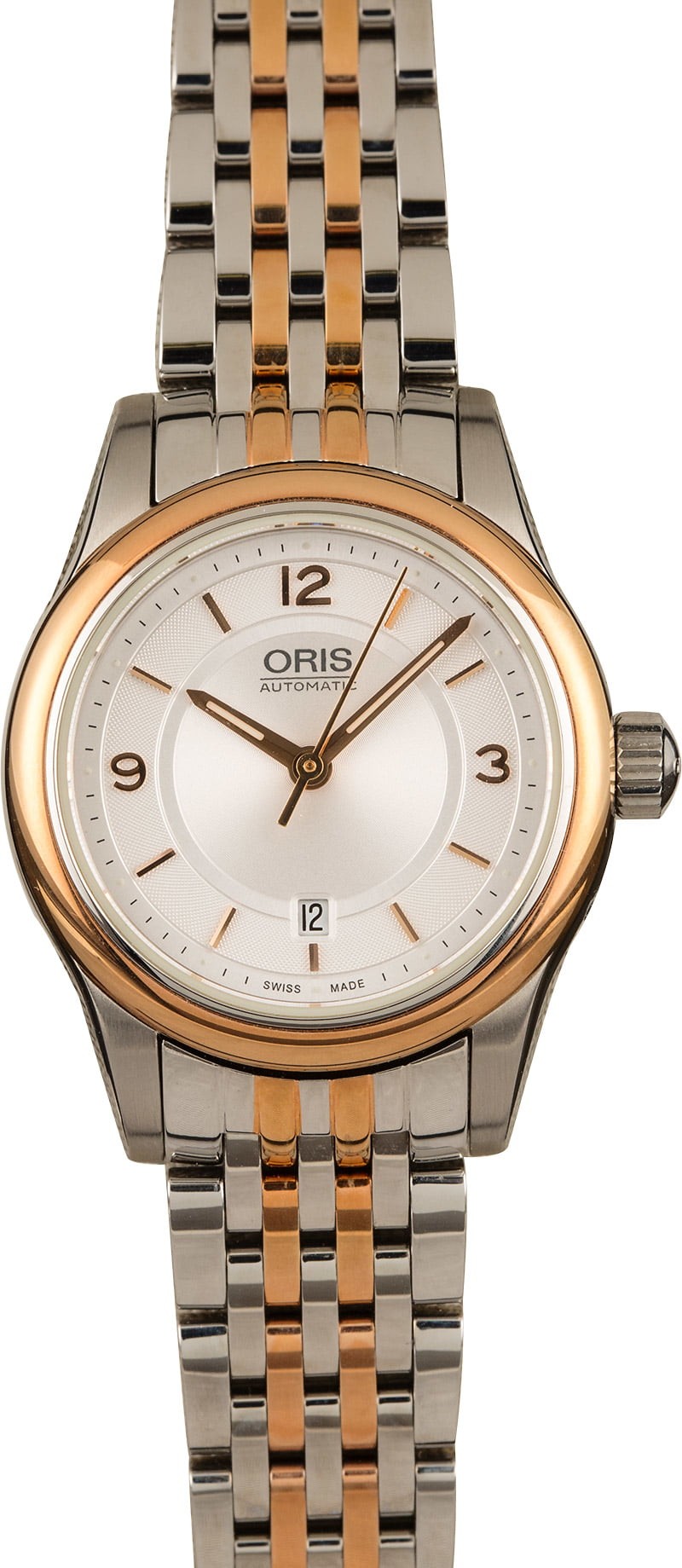 Oris Classic Date Silver Guilloche Dial WE02393
