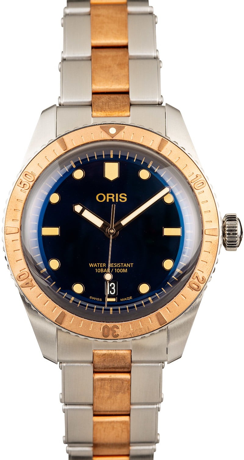 Oris Divers Sixty-Five Steel & Bronze Blue Dial WE02277